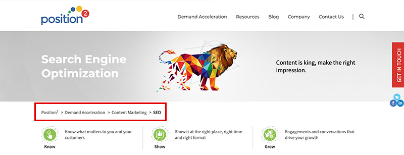 Breadcrumb Navigation