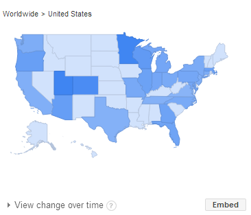 Regional Keyword Popularity