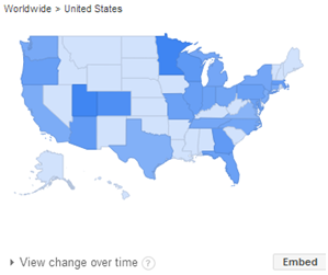 Region wise Keyword Popularity on Youtube