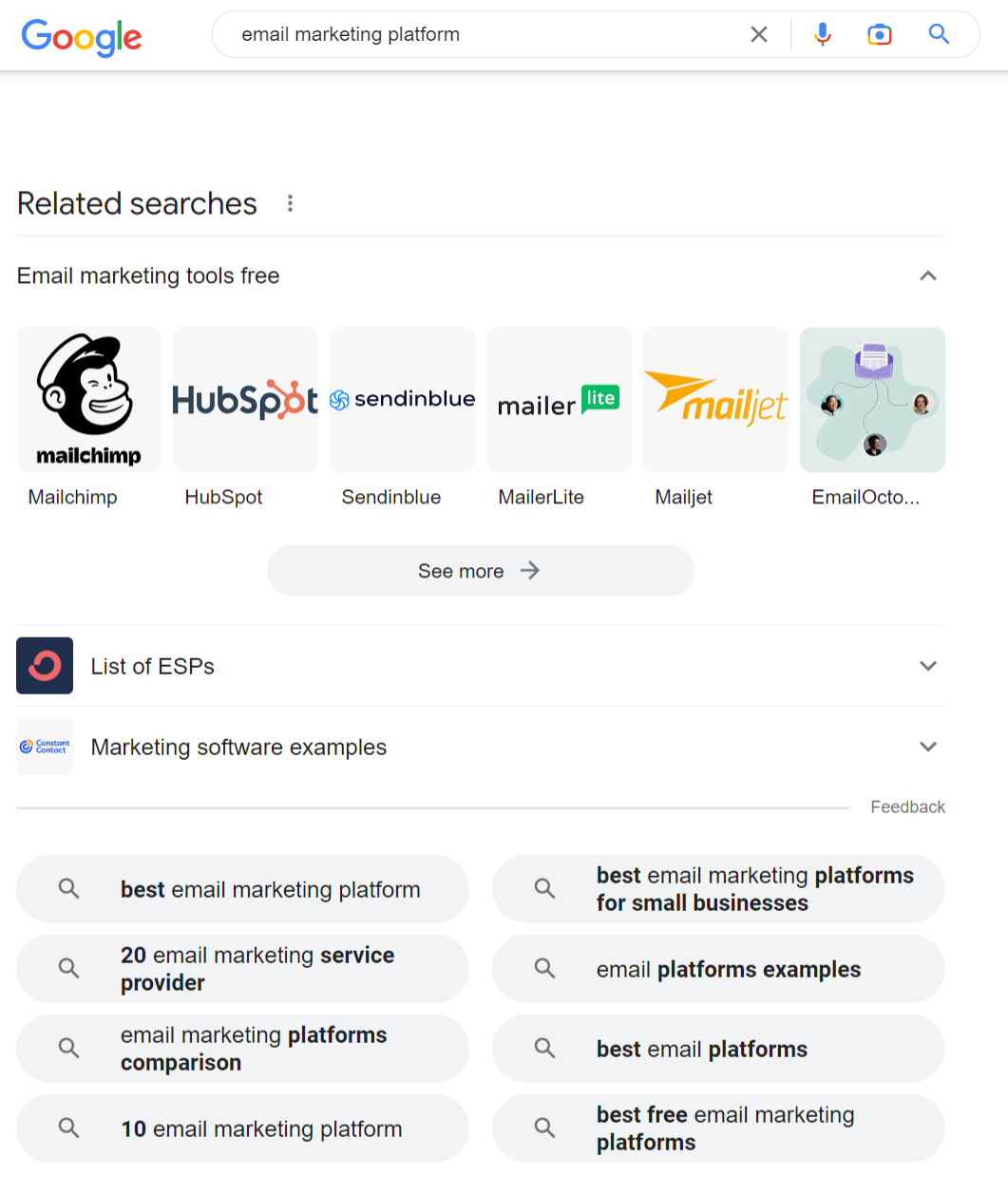 Google Related Searches SEO