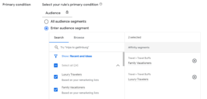 Rlevant Audience Segments